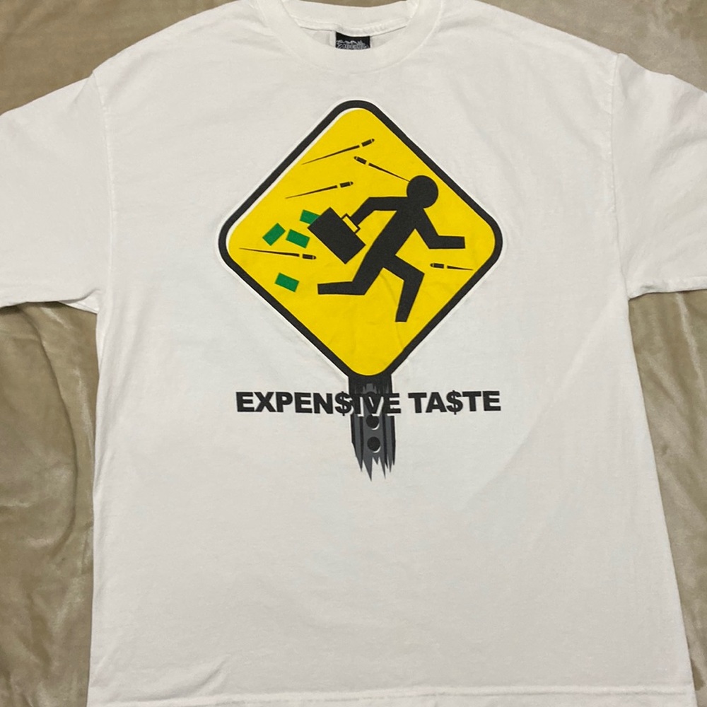 White T shirt by Expensive Taste